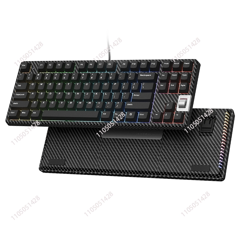 Gaming Keyboard Mechanical - F87 Walnut 75% Wired Gaming Mechanical