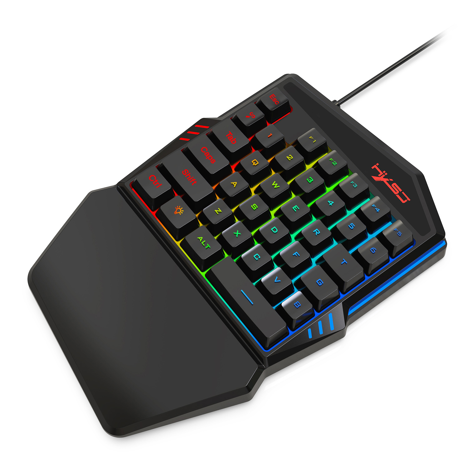 HXSJ V100 V100-2 35 Key Gaming - Gaming Keyboard Half ulasan dan harga