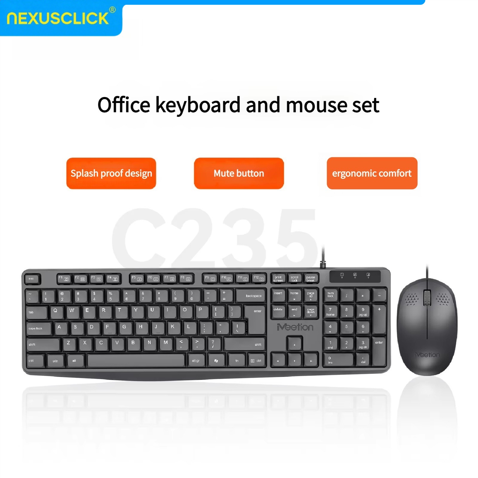 NexusClick Arabic English Wire - Gaming Keyboard That Is Quiet ulasan dan harga