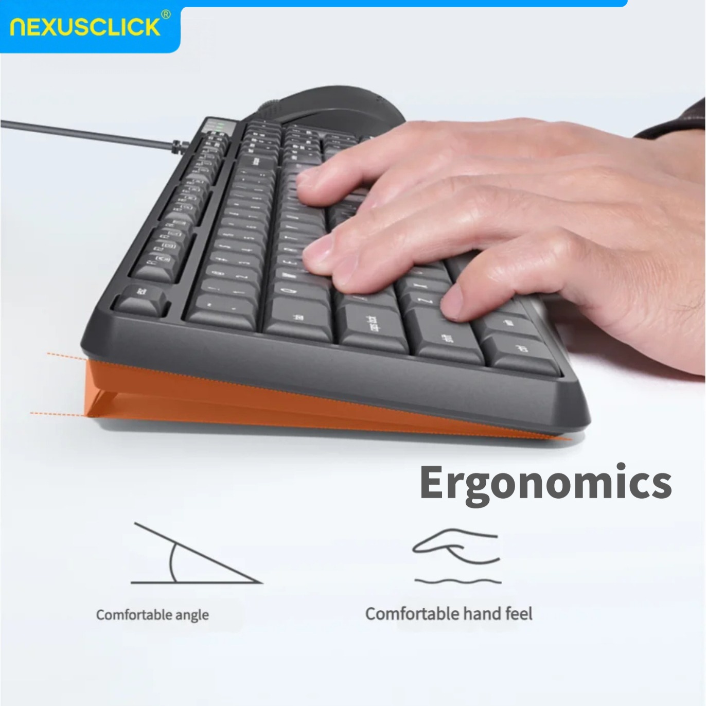 NexusClick Arabic English Wire - Gaming Keyboard That Is Quiet ulasan dan harga