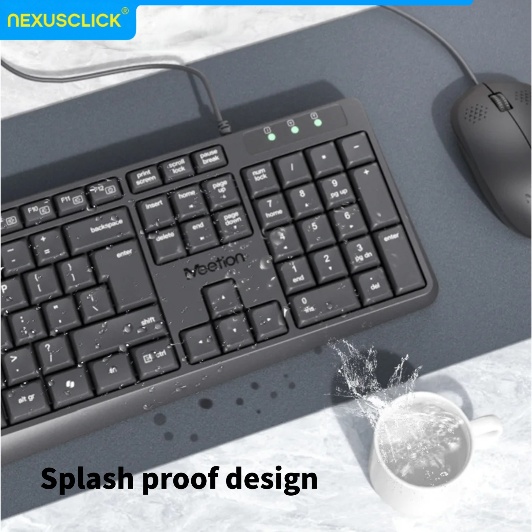 NexusClick Arabic English Wire - Gaming Keyboard That Is Quiet ulasan dan harga