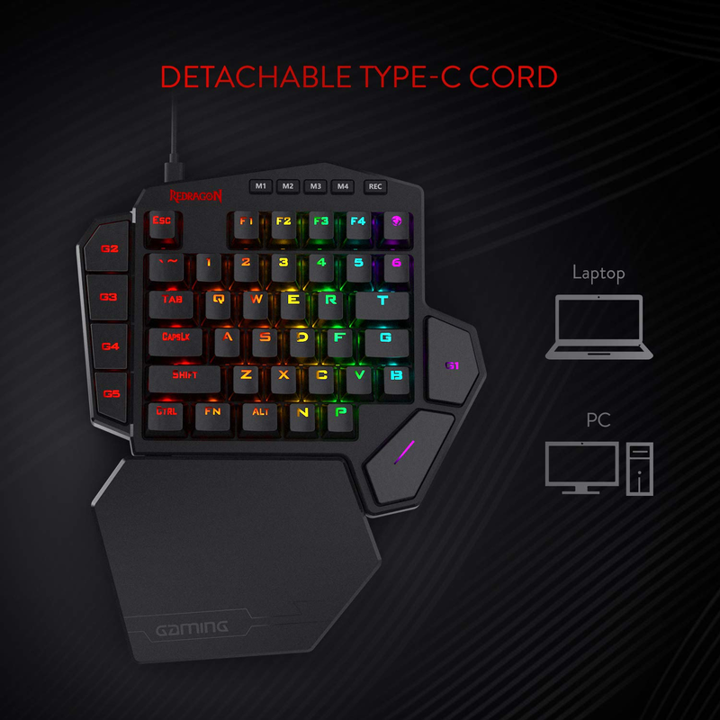 Redragon K585 DITI One-Handed  - Gaming Keyboard Half ulasan dan harga