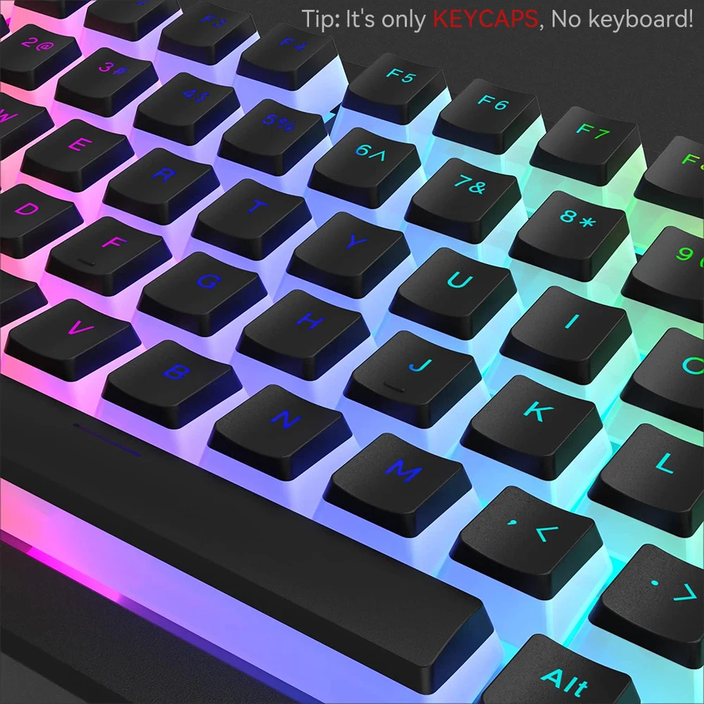 New Pudding PBT Keycaps 129 Ke - Gaming Keyboard Half ulasan dan harga