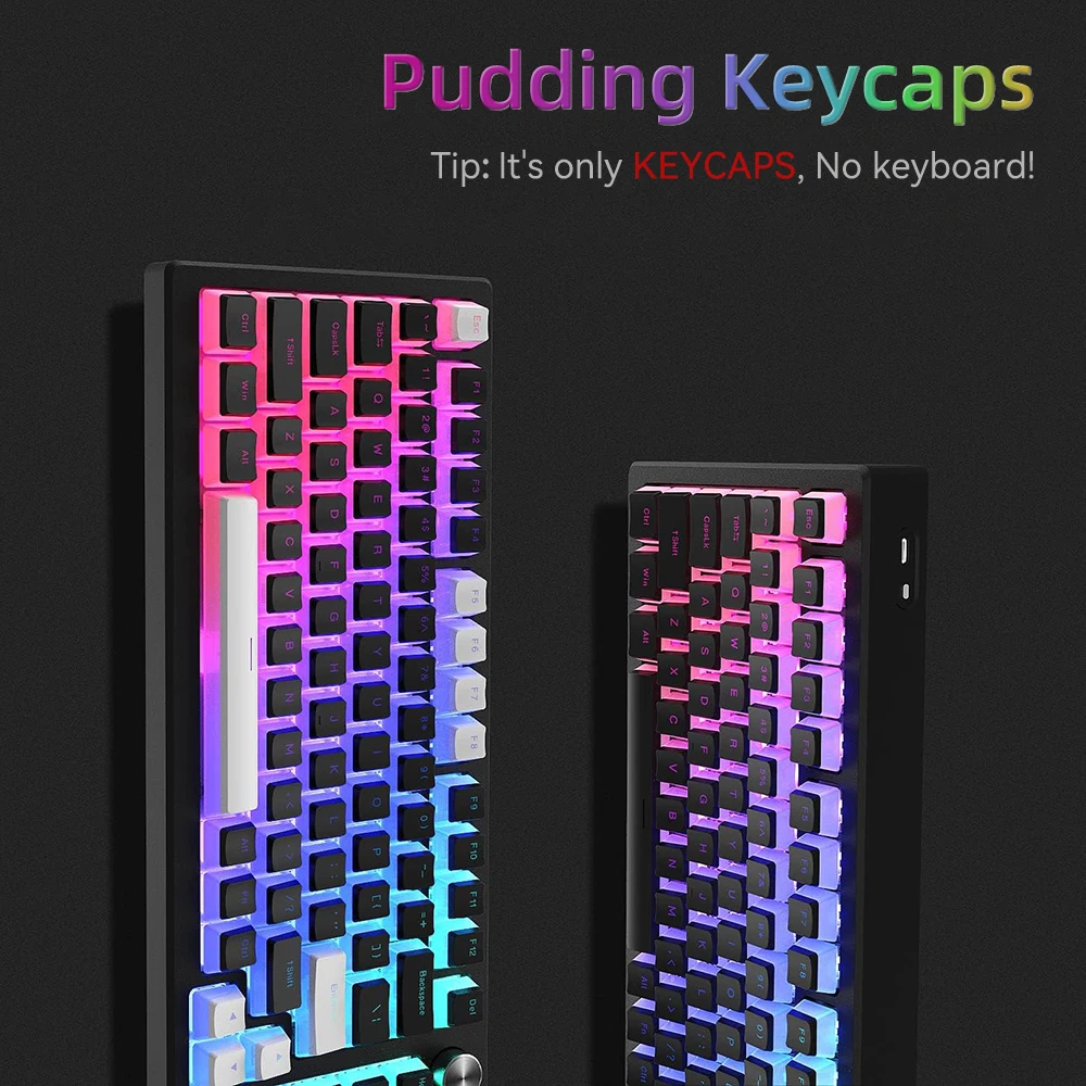 New Pudding PBT Keycaps 129 Ke - Gaming Keyboard Half ulasan dan harga