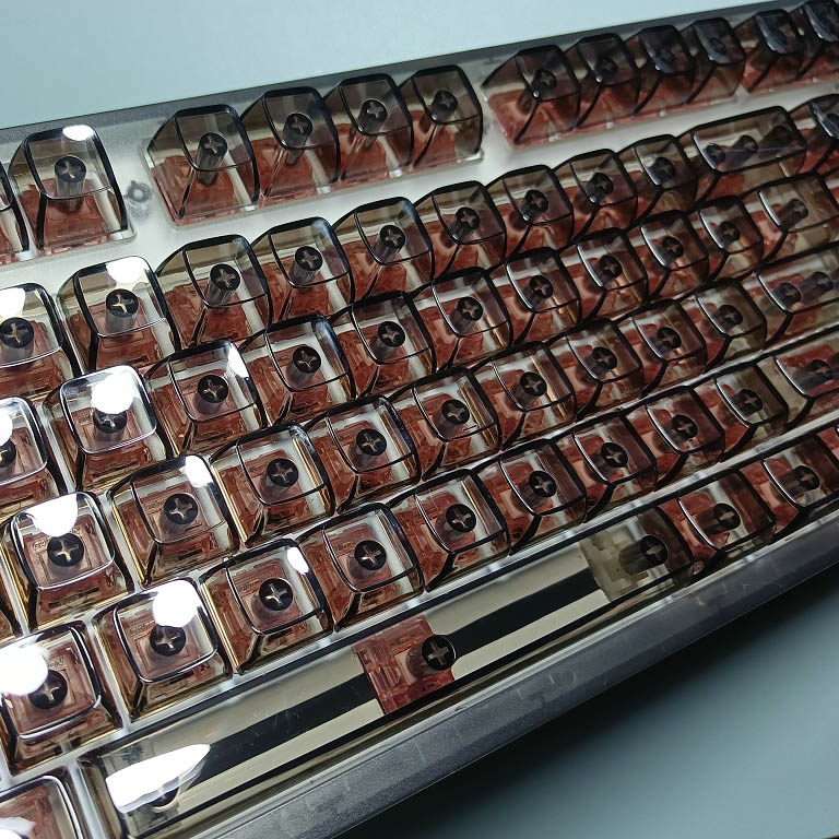 132 Keys Crystal Transparent K - Keyboard Gaming Transparent ulasan dan harga
