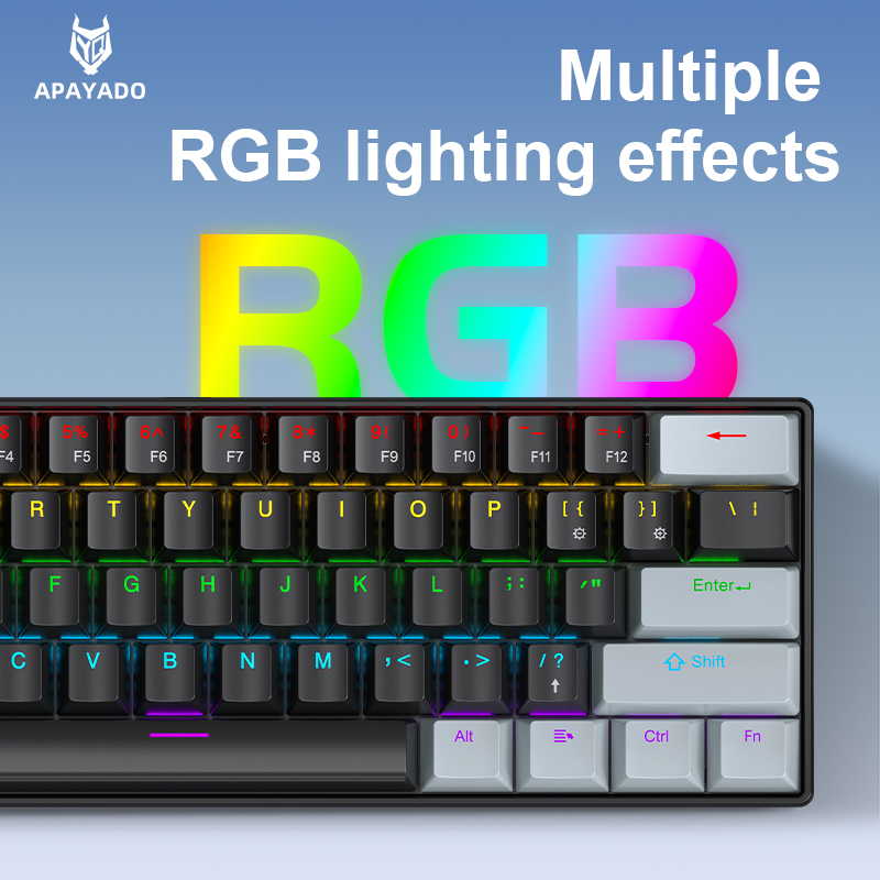 APAYADO K61 Mini Mechanical Ke - Gaming Keyboard Blue Switches ulasan dan harga