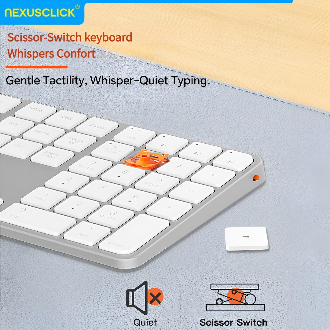 NexusClick Rechargeable Wirele - Gaming Keyboard That Is Quiet ulasan dan harga