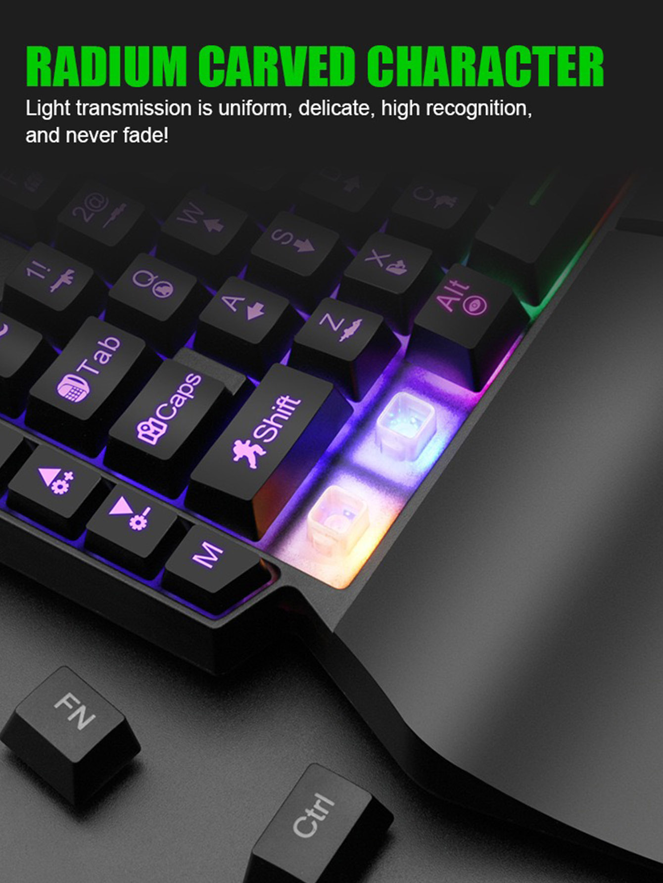 Mechanical One-Handed Light Ga - Gaming Keyboard Half ulasan dan harga