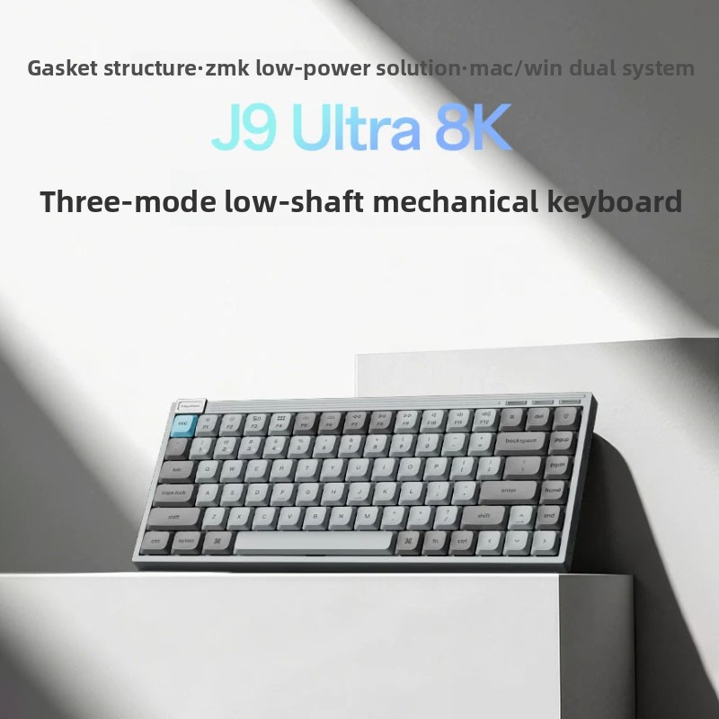 Original J9Ultra Tri-Mode 8K L - Gaming Keyboard That Is Quiet ulasan dan harga