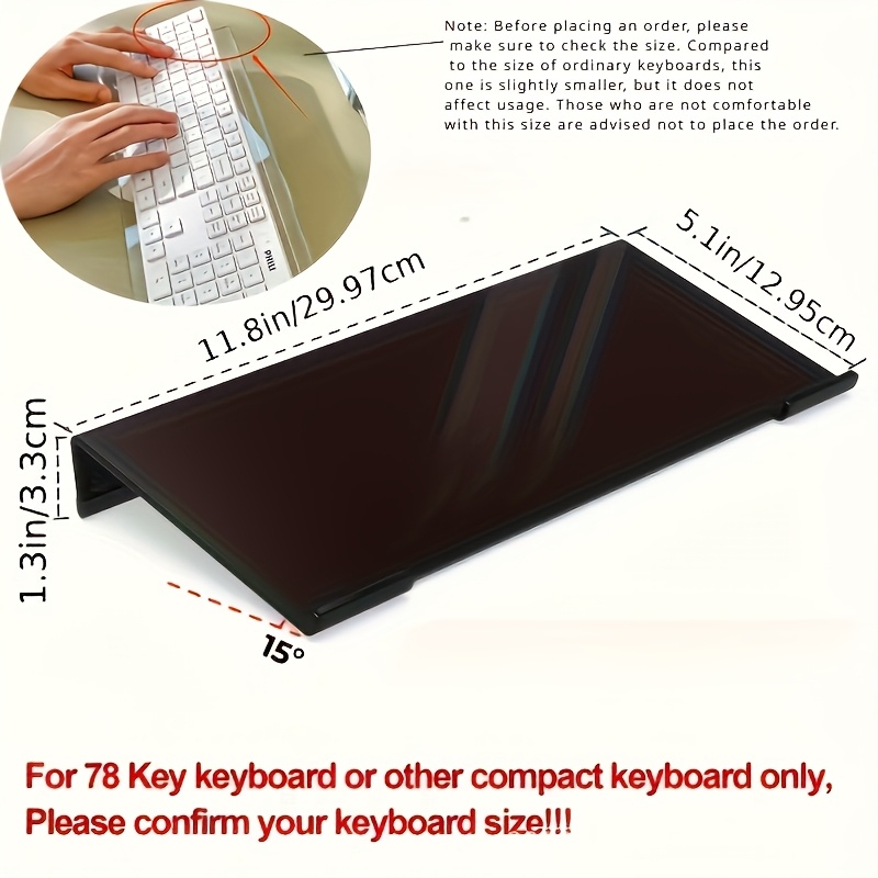 Acrylic keyboard stand, transp - Keyboard Gaming Transparent ulasan dan harga