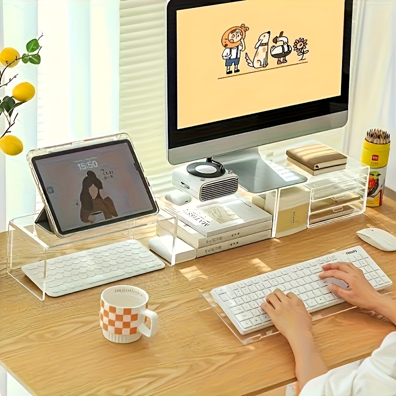 Acrylic keyboard stand, transp - Keyboard Gaming Transparent ulasan dan harga