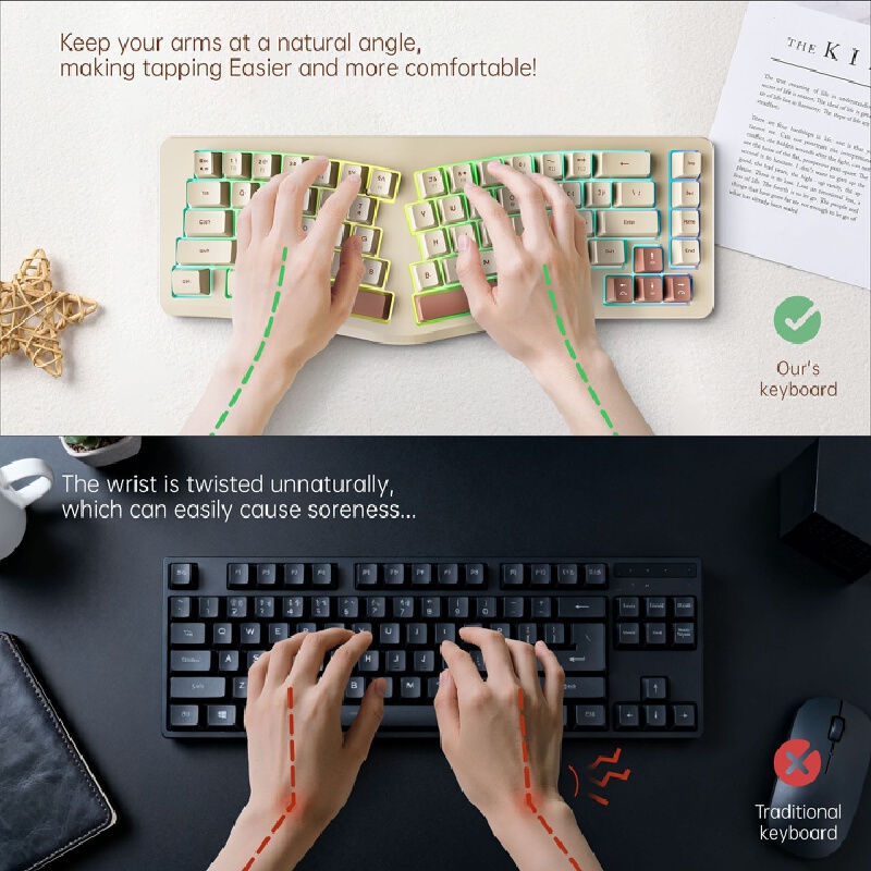 A86 Gaming Keyboard Split Ergo - Gaming Keyboard Not Typing ulasan dan harga