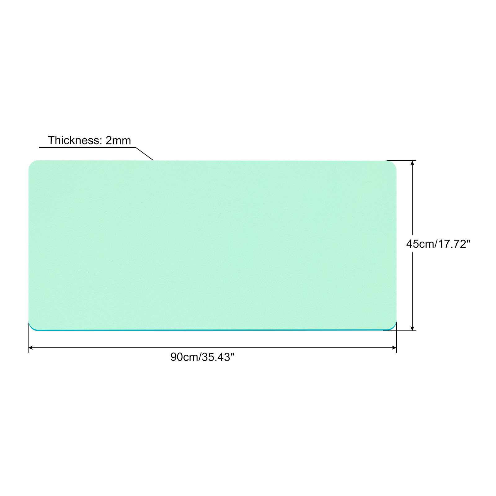 Office Desk Mat Protector PU L - Gaming Keyboard And Mouse ulasan dan harga