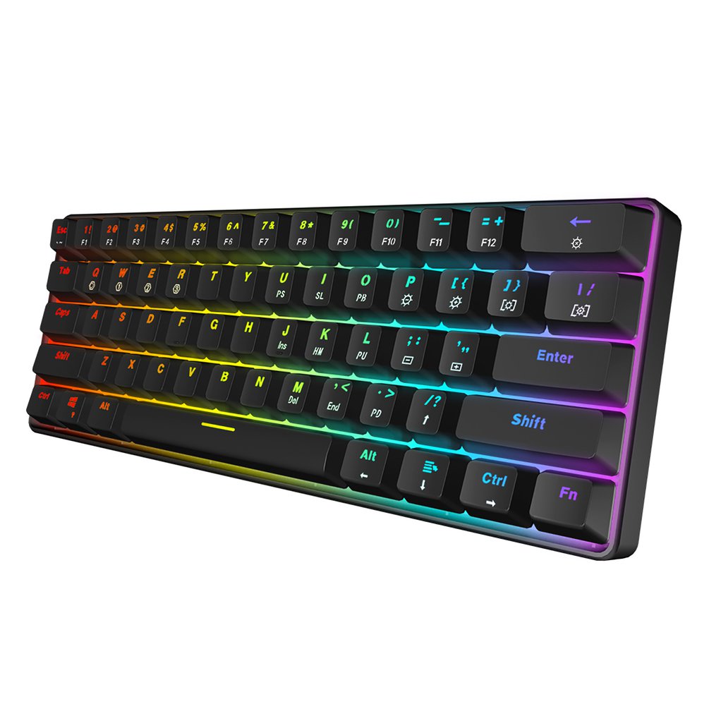 SKYLOONG GK61 Mini Portable 60 - Gaming Keyboard Blue Switches ulasan dan harga