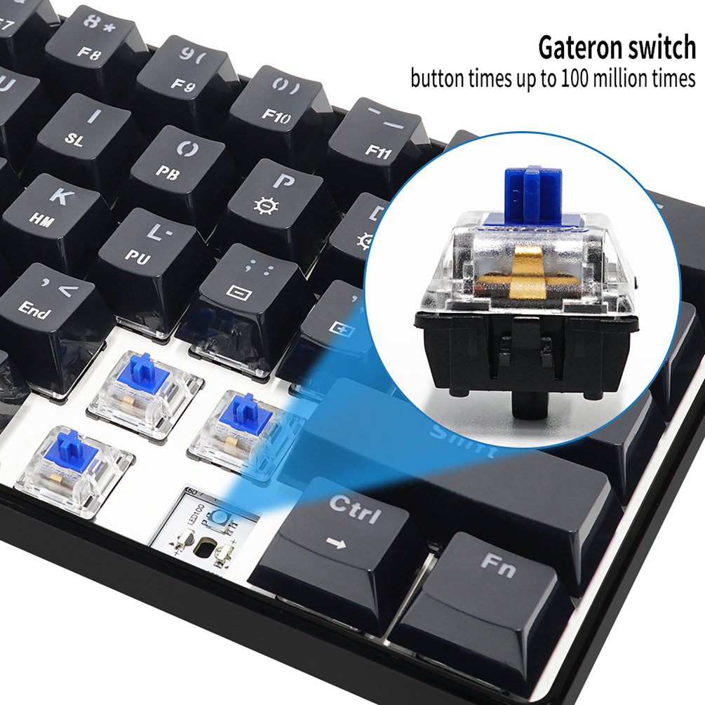 SKYLOONG GK61 Mini Portable 60 - Gaming Keyboard Blue Switches ulasan dan harga