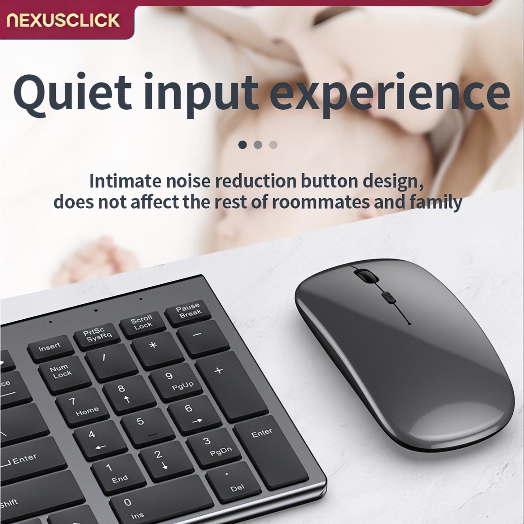 NexusClick Wireless Keyboard M - Gaming Keyboard That Is Quiet ulasan dan harga