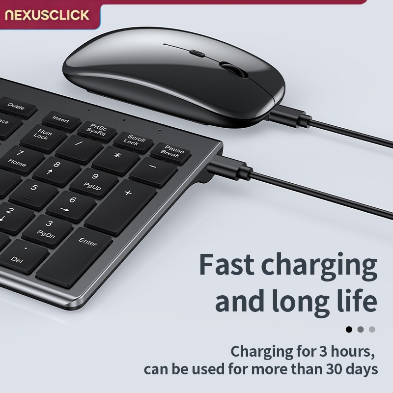 NexusClick Wireless Keyboard M - Gaming Keyboard That Is Quiet ulasan dan harga