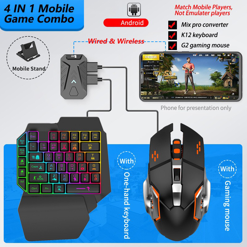 Mobile Games Converter Gaming  - Gaming Keyboard Half ulasan dan harga