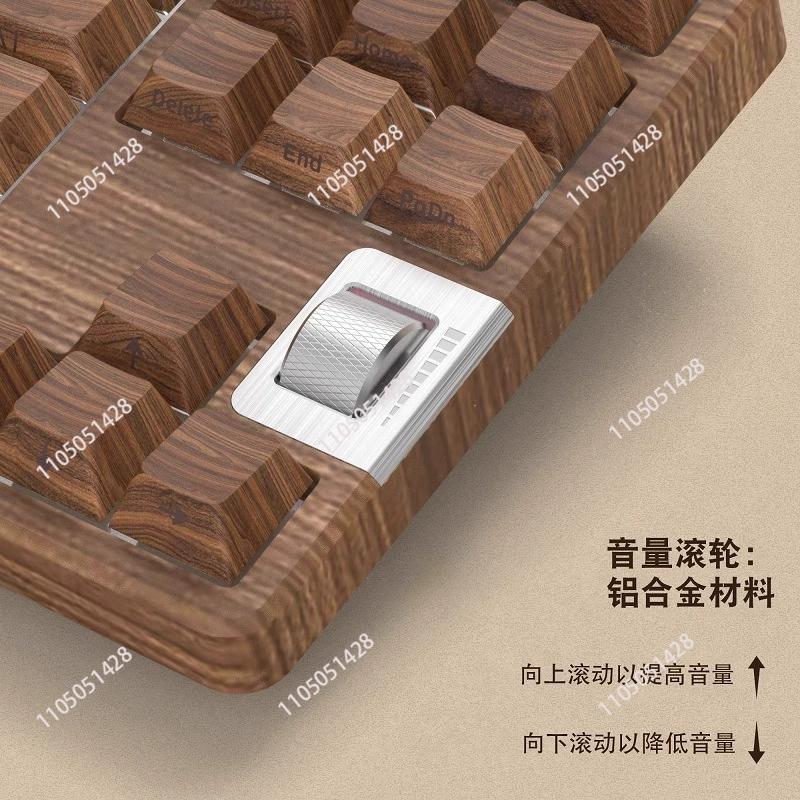 F87 Walnut 75% Wired Gaming Me - Gaming Keyboard Mechanical ulasan dan harga