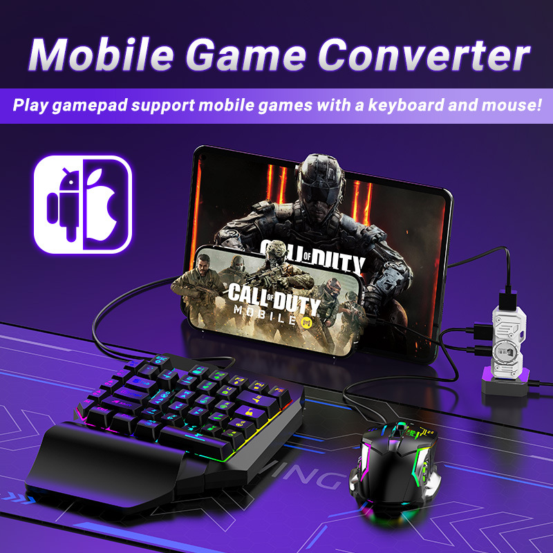 Mobile Games Converter Kit Mob - Gaming Keyboard Half ulasan dan harga