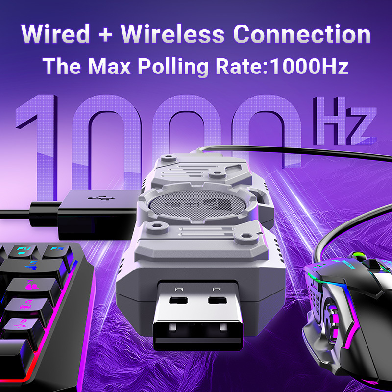 Mobile Games Converter Kit Mob - Gaming Keyboard Half ulasan dan harga