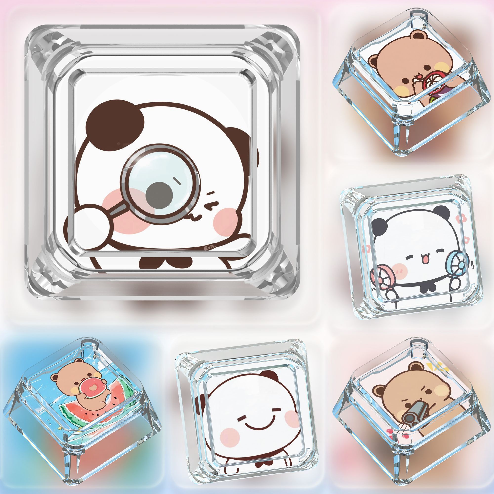 Cute Bubu Dudu Keycaps ABS Cus - Gaming Keyboard Mechanical ulasan dan harga